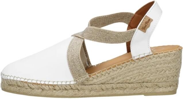 Toni Pons Tossa Dames Espadrilles Blanc Wit Leer TOSSAblanc