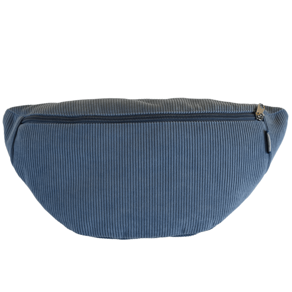 Sac Banane Velours Côtelé Bleu Azur
