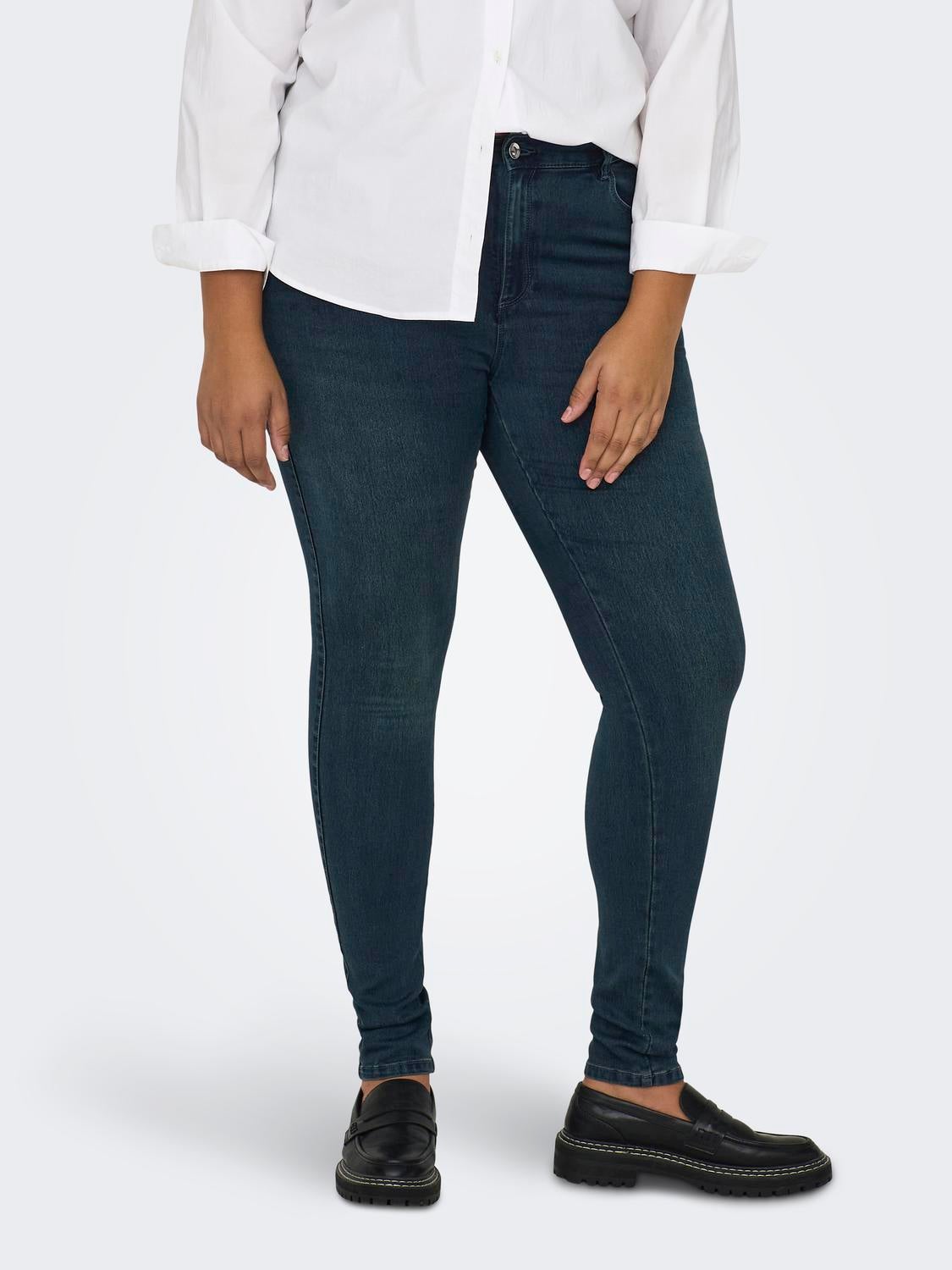 CARAUGUSTA Hohe Taille Skinny Fit Jeans Blue Black Denim