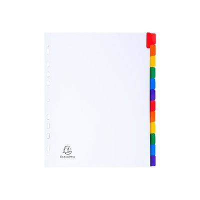 Exacompta Nature Future - Intercalaire 12 positions - A4 Maxi - carte blanche