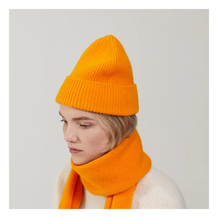 Le Bonnet Amsterdam Bonnet Laine et Angora | Orange