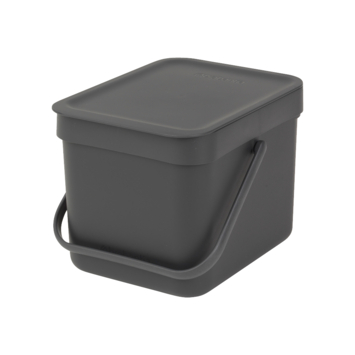 Brabantia afvalemmer Sort & Go 6l grijs