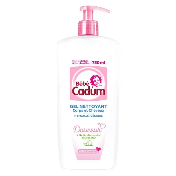 Cadum Bébé Douceur Gel Nettoyant Corps & Cheveux 750ml