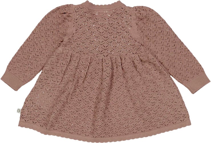 Müsli by Green Cotton Knit scallop l/s dress baby Daydream
