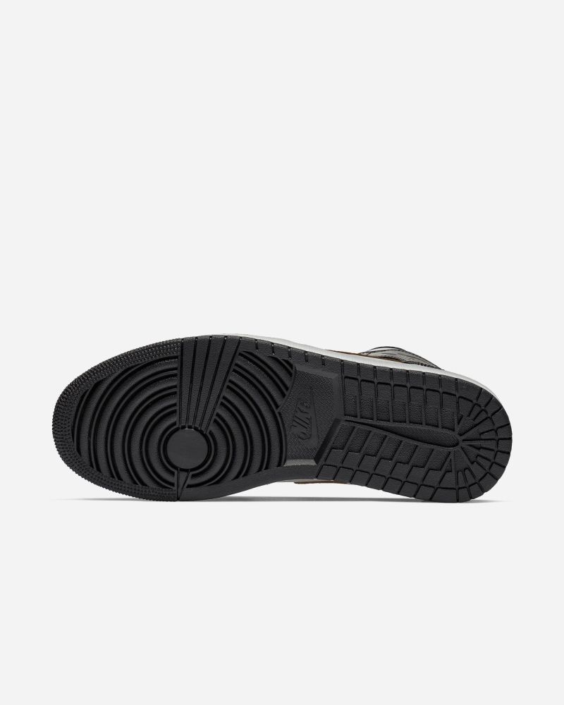 Chaussures Nike Air Jordan 1 Mid SE Noir/Blanc/Or pour homme
