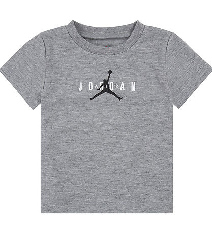 Jordan T-Shirt - Grau Meliert m. Logo