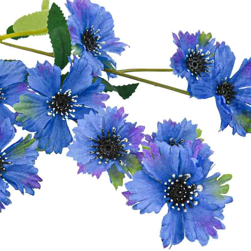 Tige de bleuet bleu artificielle