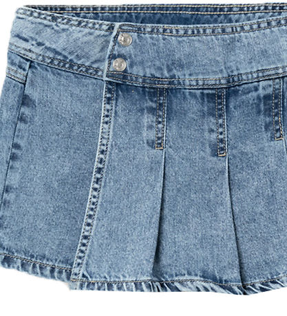 Name It Shorts - Denim Skort - NkfBella - Light Blue Denim