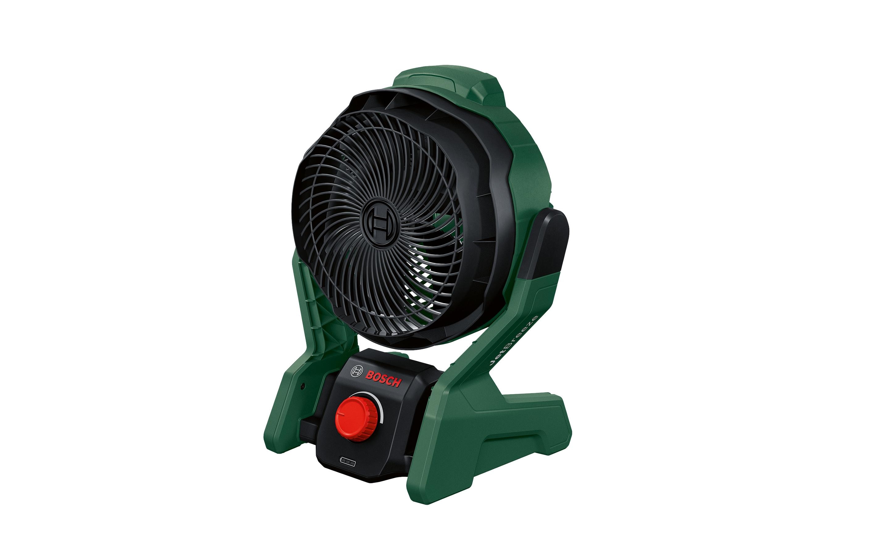 Akku-Ventilator UniversalFan 18 V-1000 Rot/SchwarzAkku-Ventilator mit starkem Luftstrom und langer Laufzeit für vielseitigen Einsatz