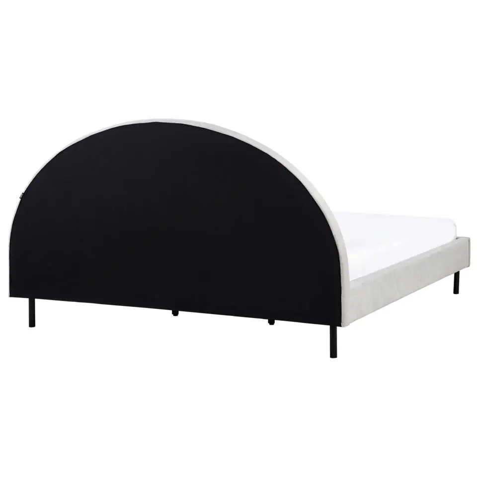 MARGUT - Bed - Lichtgrijs - 180 x 200 cm - Polyester