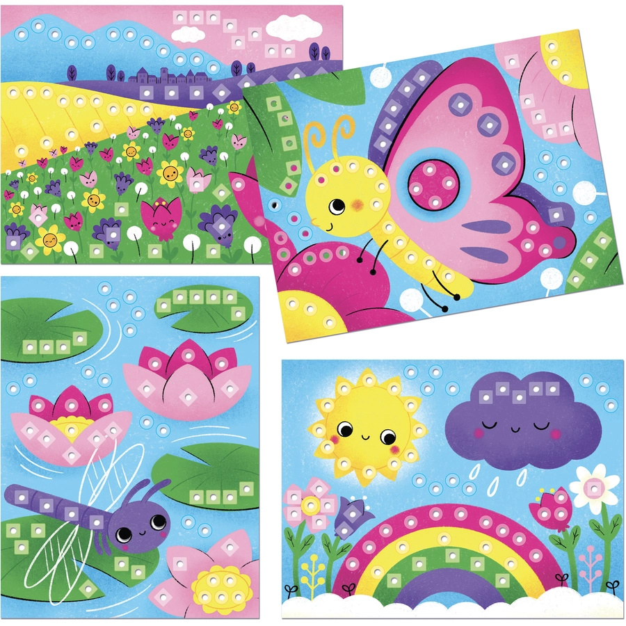 Quercetti Mosaik-Steckspiel FantaColor Natur
