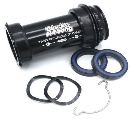 Boitier de pedalier - BLACKBEARING - 46 - 79 - campa 25 mm - Céramique