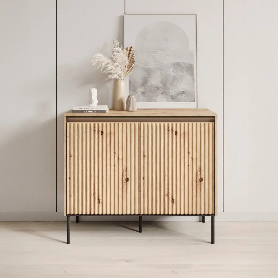 Meubella - Dressoir Timoteo - Eiken - 98 cm