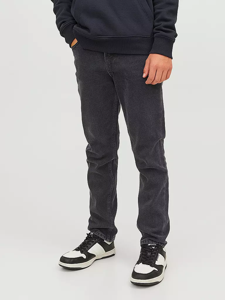 JACK & JONES Jungen Jeans Regular Fit JJICLARK JJORIGINAL schwarz