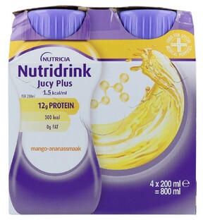 Nutridrink Jucy Plus Mango-Ananas 4ST