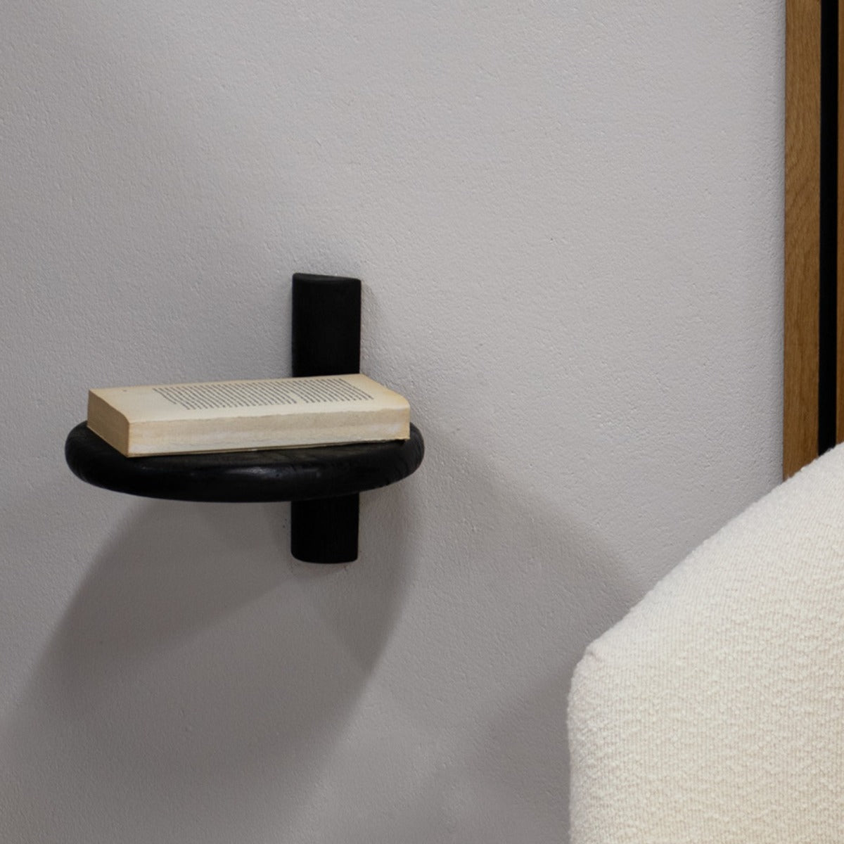 Giga Meubel - Wandplank Febe Zwart 25cm