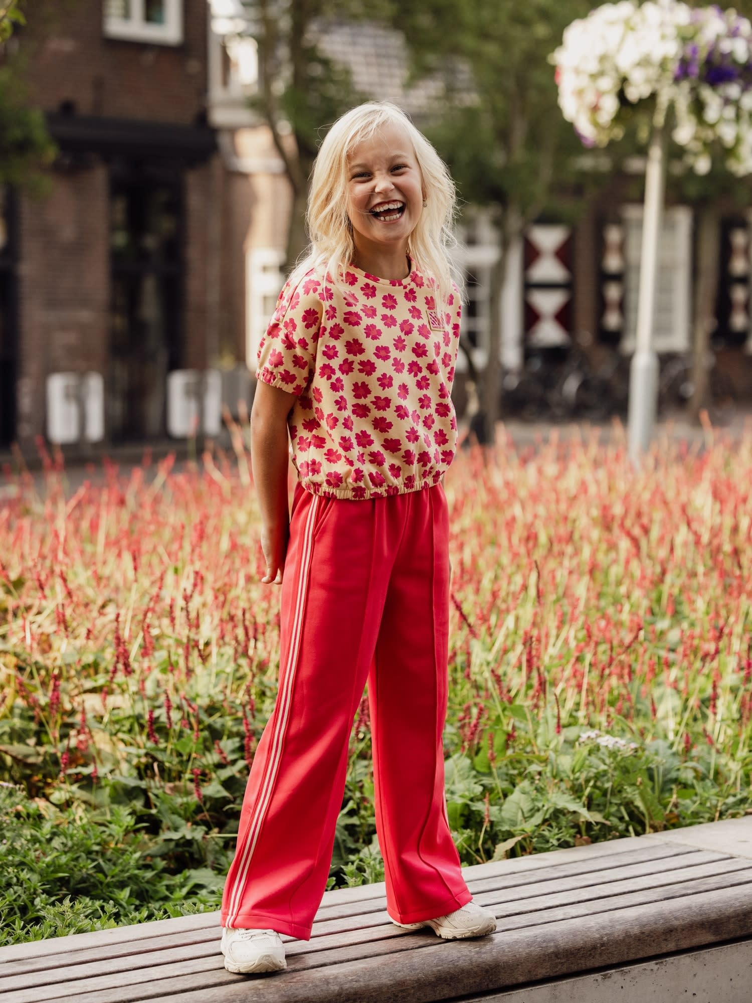 Looxs Looxs little sporty sweat pants poppy red