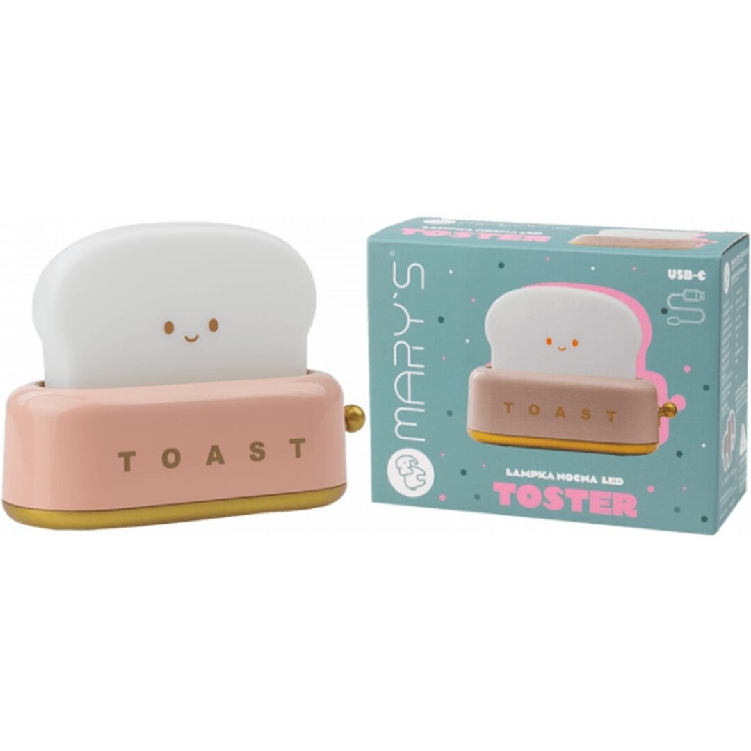 Mary's nachtlampje toaster - roze