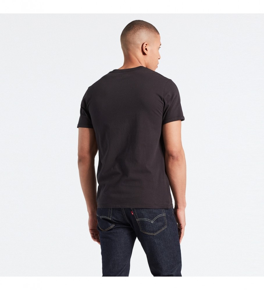 Camiseta preta original Levi's tamanho grande