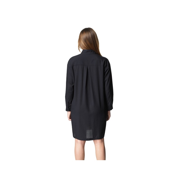 Houdini Tree Dress Women True Black Light