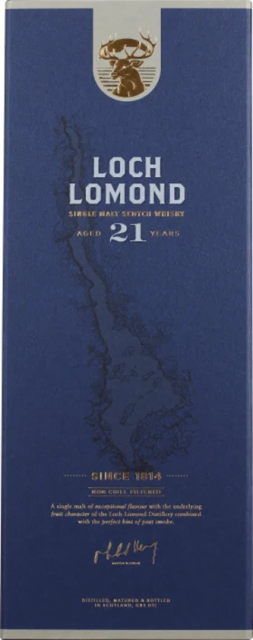 LOCH LOMOND 21 YEARS SINGLE MALT 70CL