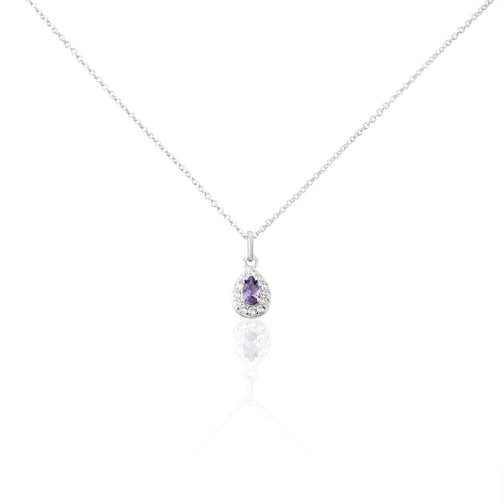 Collier Argent Tania Oxydes De Zirconium