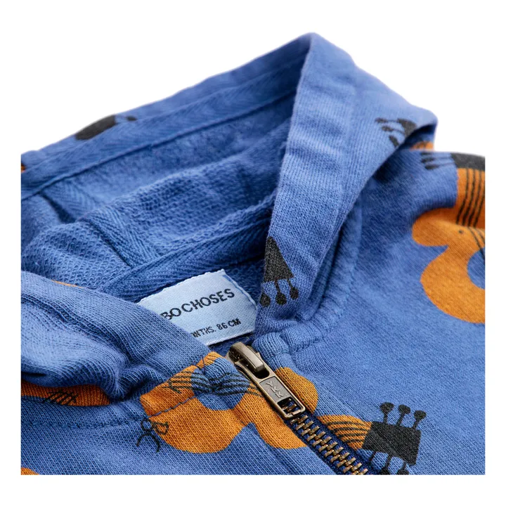 Bobo Choses Sweat Zippé Coton Bio Guitares Bébé | Bleu