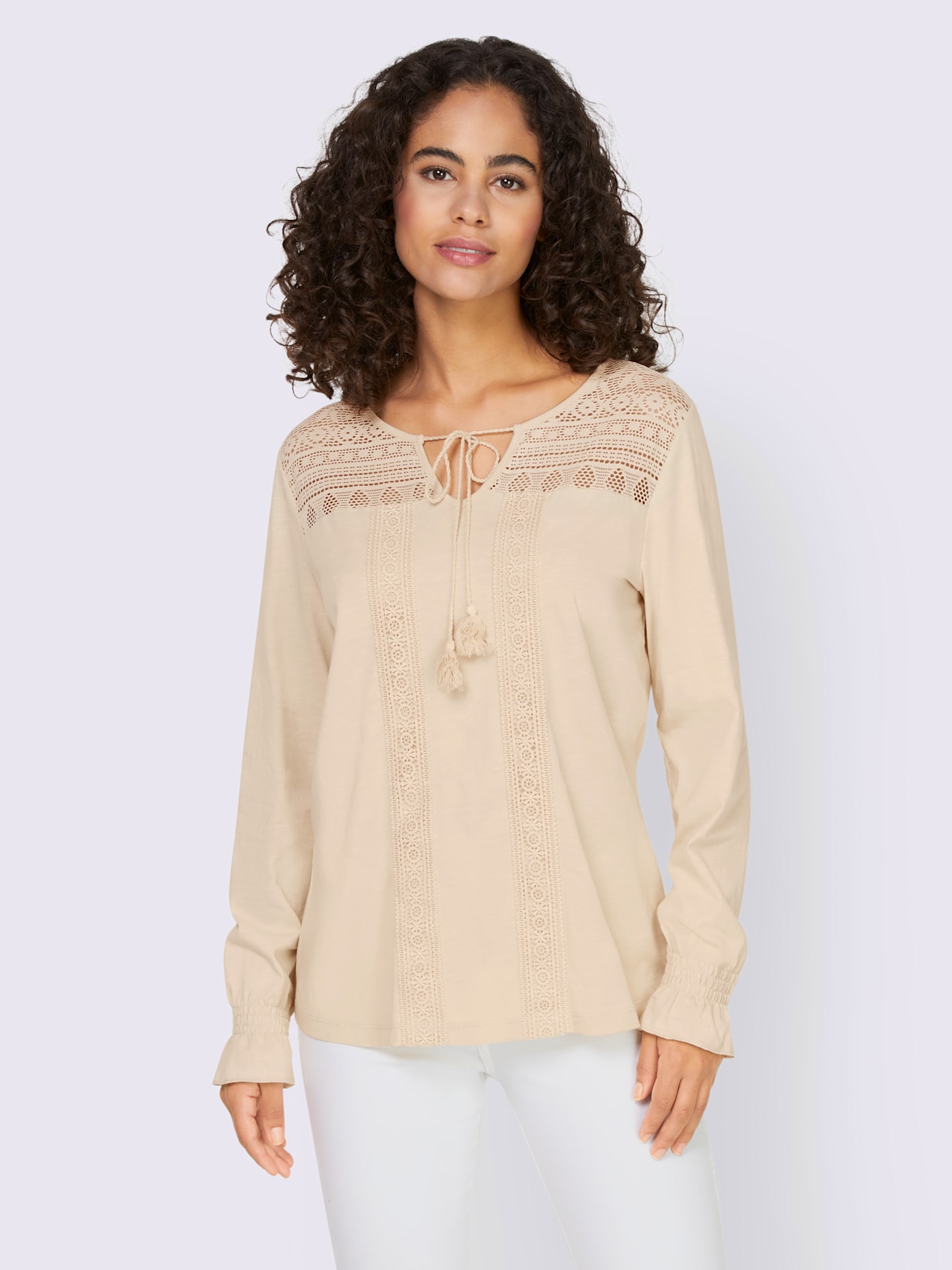 T-shirt détails dentelle