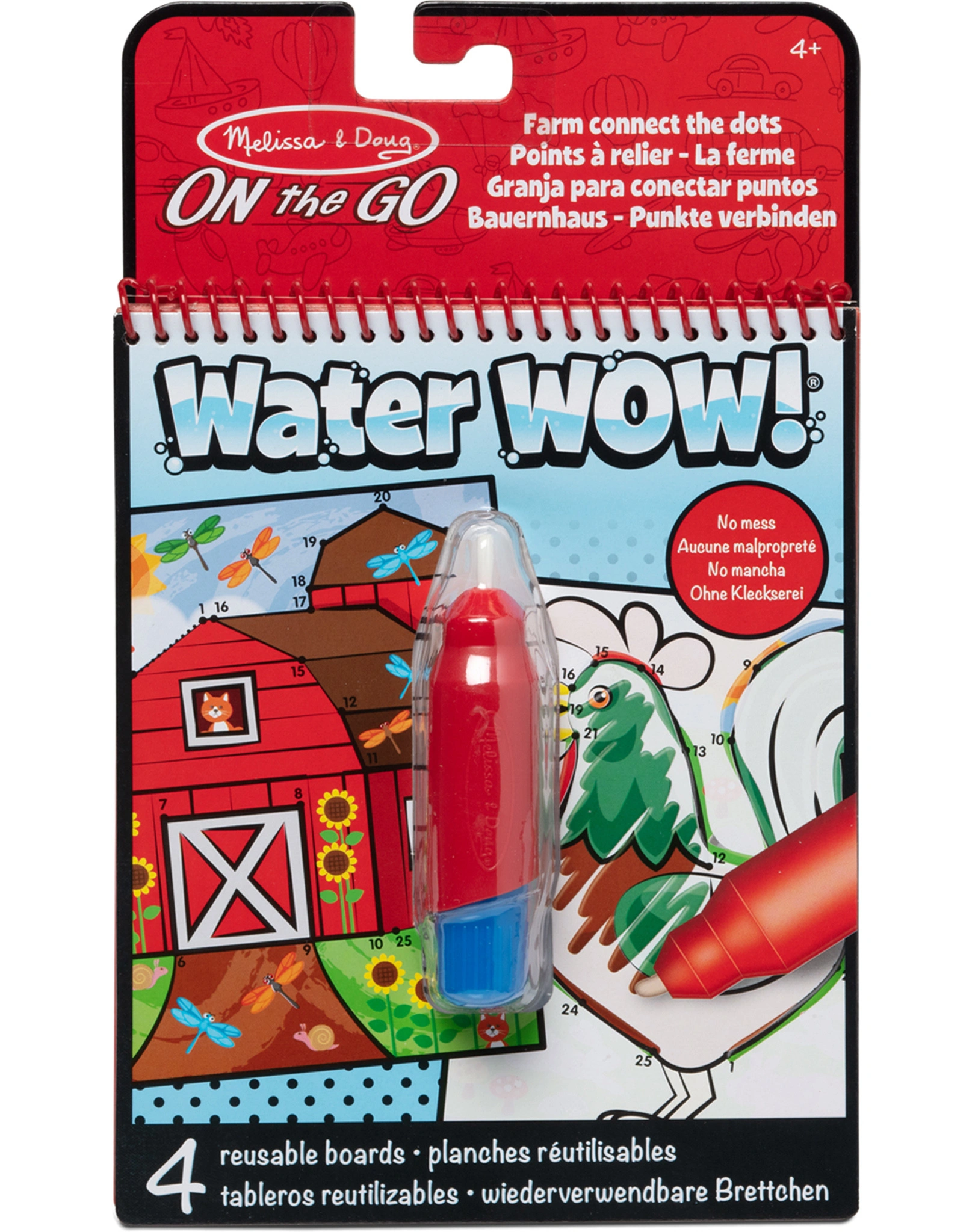 Malblock WATER WOW! - BAUERNHOF - PUNKTE ZU PUNKT