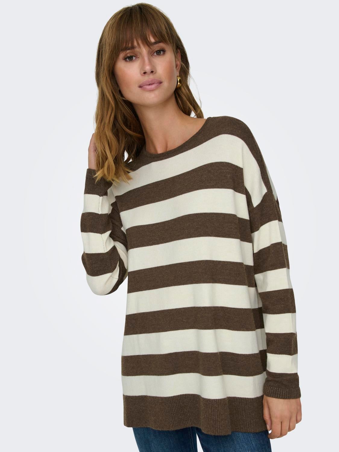 ONLIBI Strickpullover Chestnut