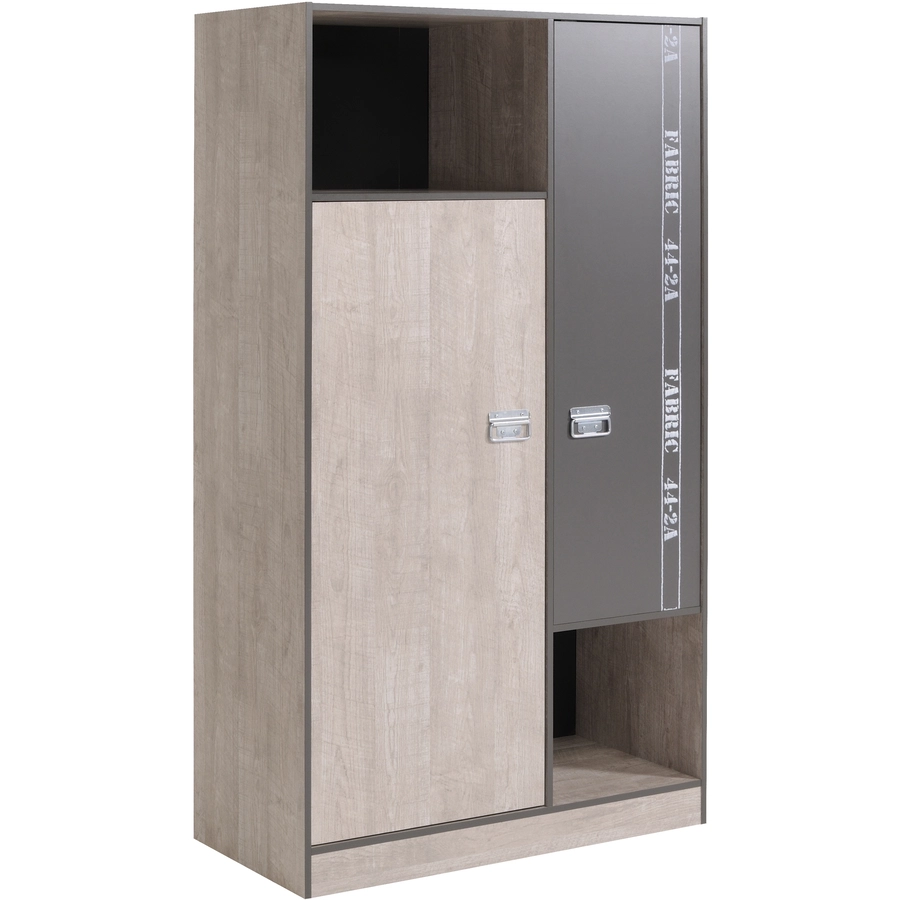 Parisot Kleiderschrank 2-türig Fabric Esche-grau Esche-grau