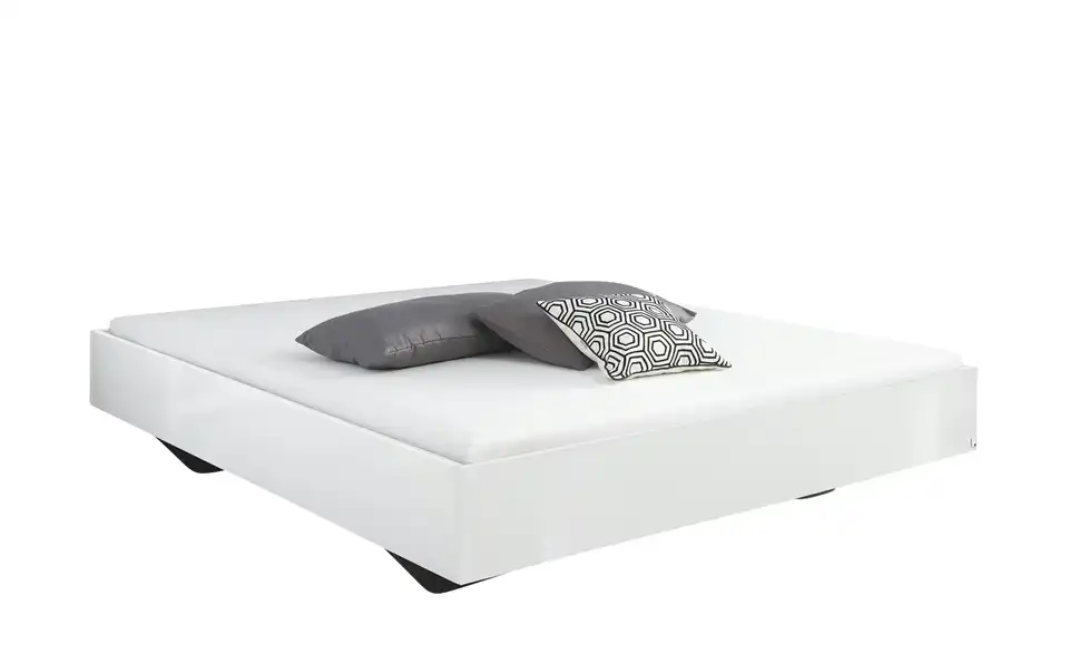 Futonbett Phoenix Weiß, Hochglanz 180 cm