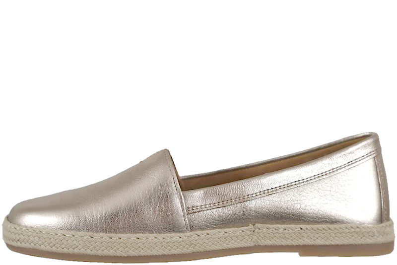 GABOR LOAFERS I METALLIC PLATIN SKIND