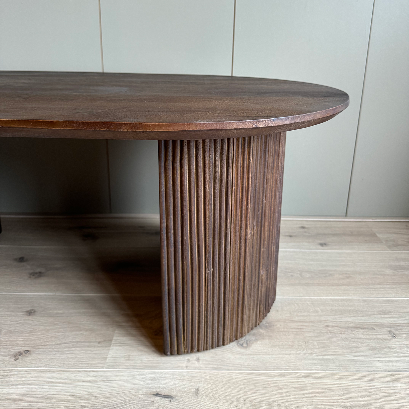 Old Inn wonen salontafel Luca bruin ovaal