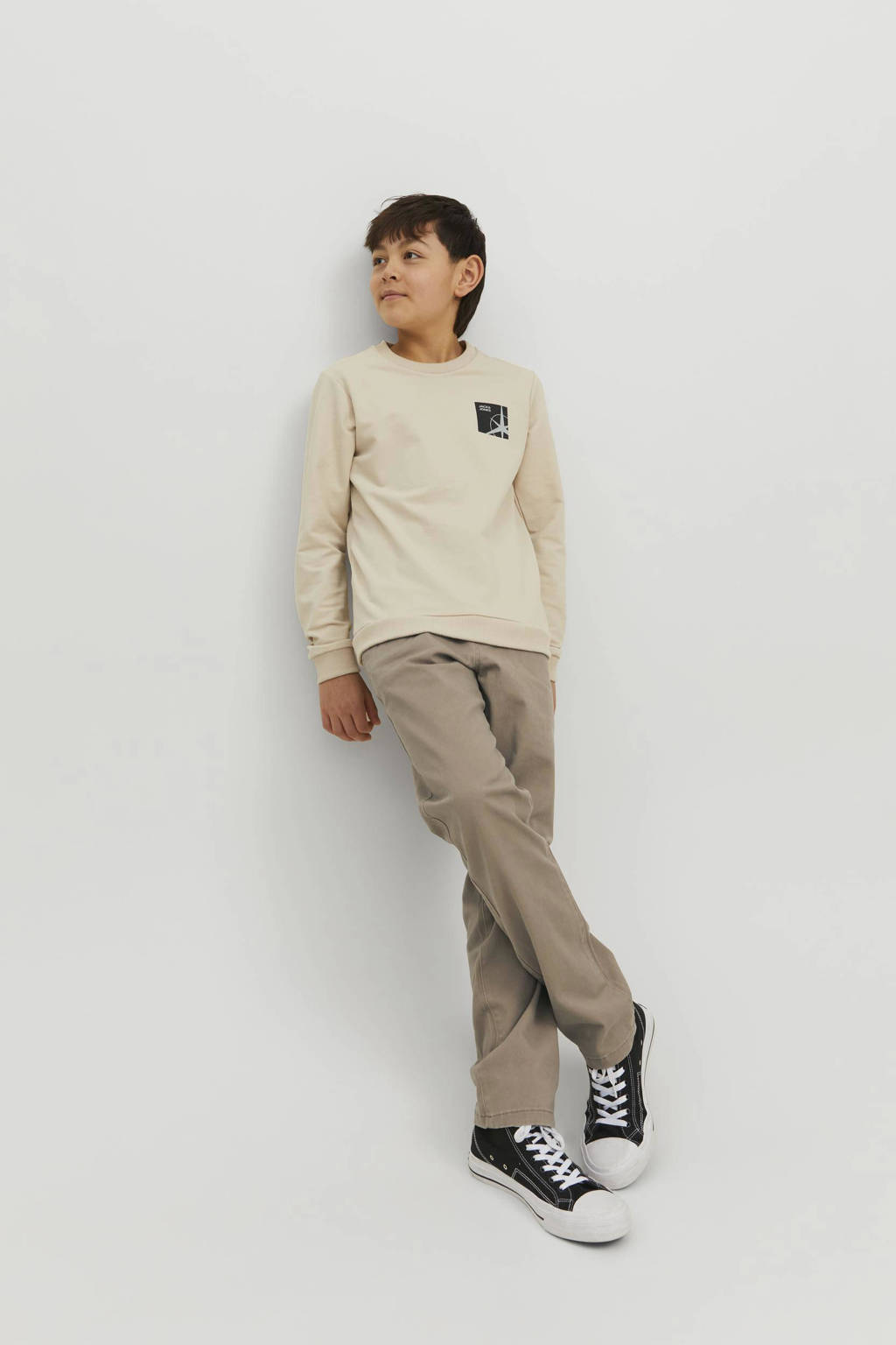 JACK & JONES regular fit broek JPSTMARCO JJDAVE beige
