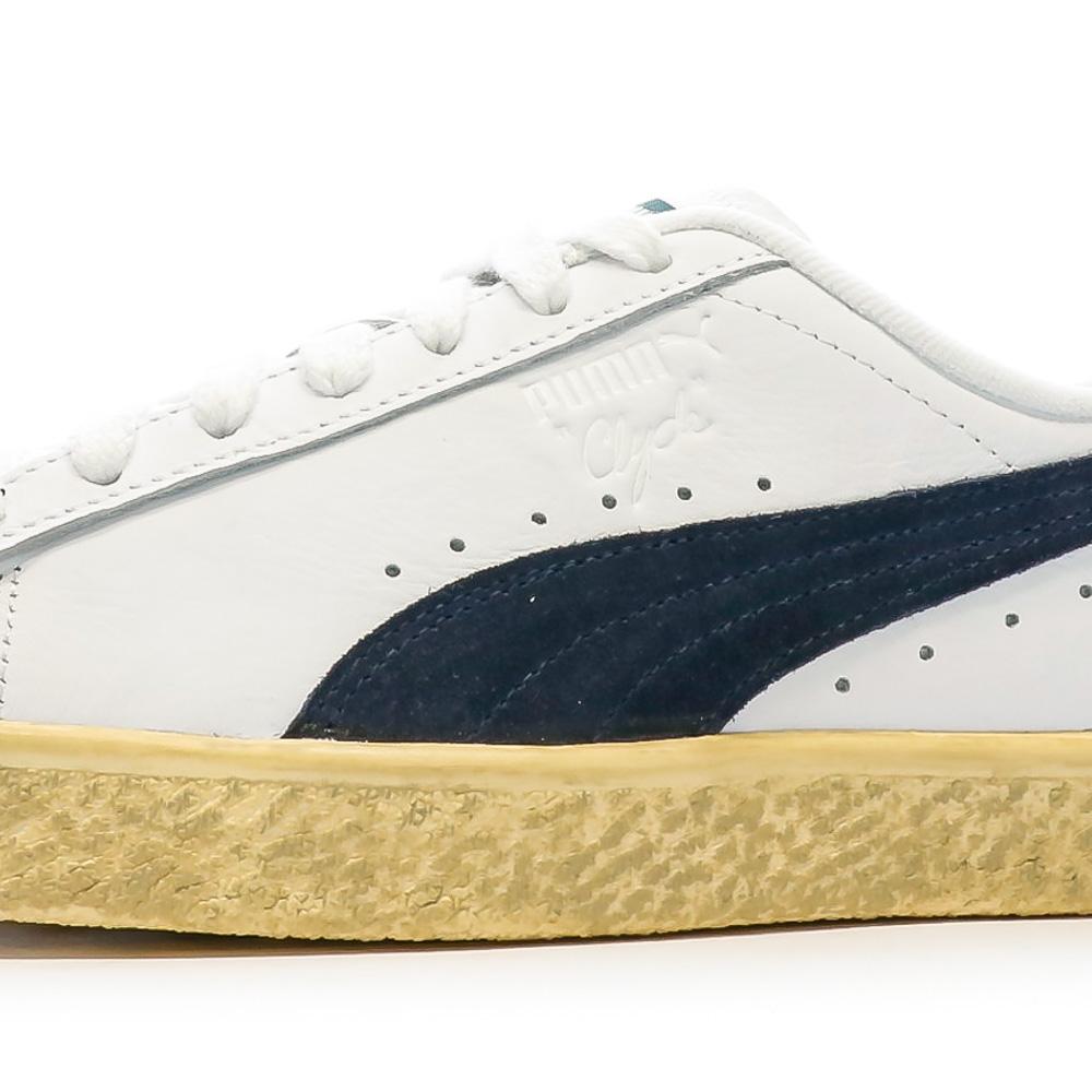Puma Baskets Blanc/Marine Homme Puma Clyde Vintag
