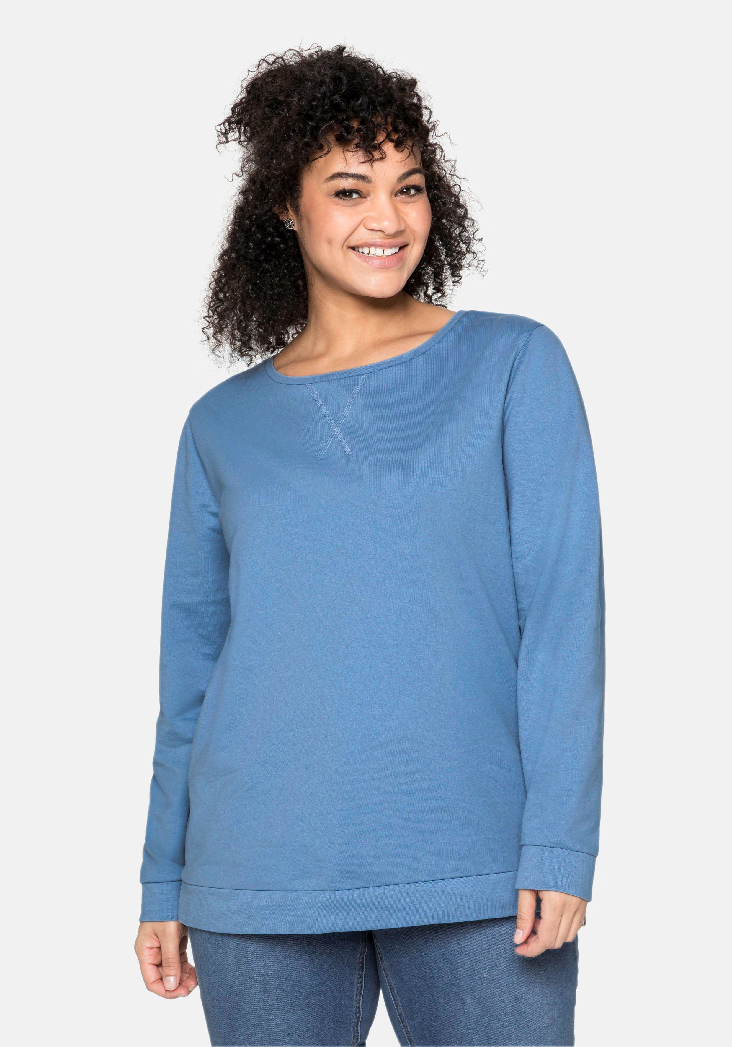 Sweatshirt mit seitlichen Reißverschlüssen