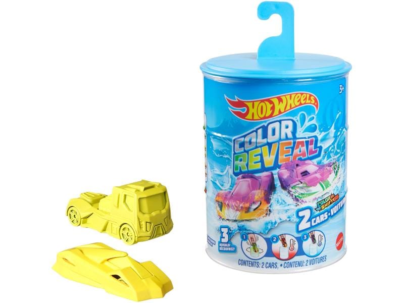 Hot Wheels Color Reveal Die-Cast 2er-Pack Fahrzeuge mit Farbwechsel- und Überraschungseffekt