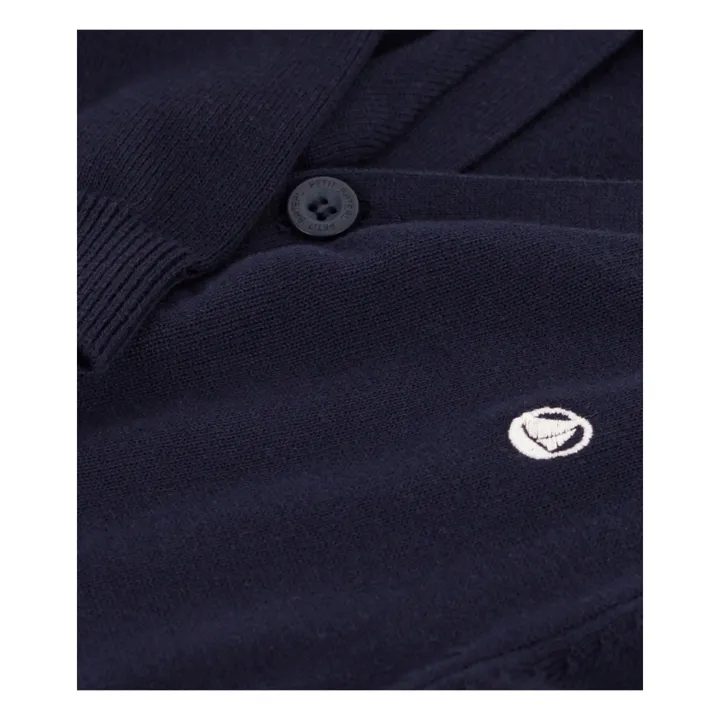 Petit Bateau Gilet Mylo Point Jersey | Bleu marine