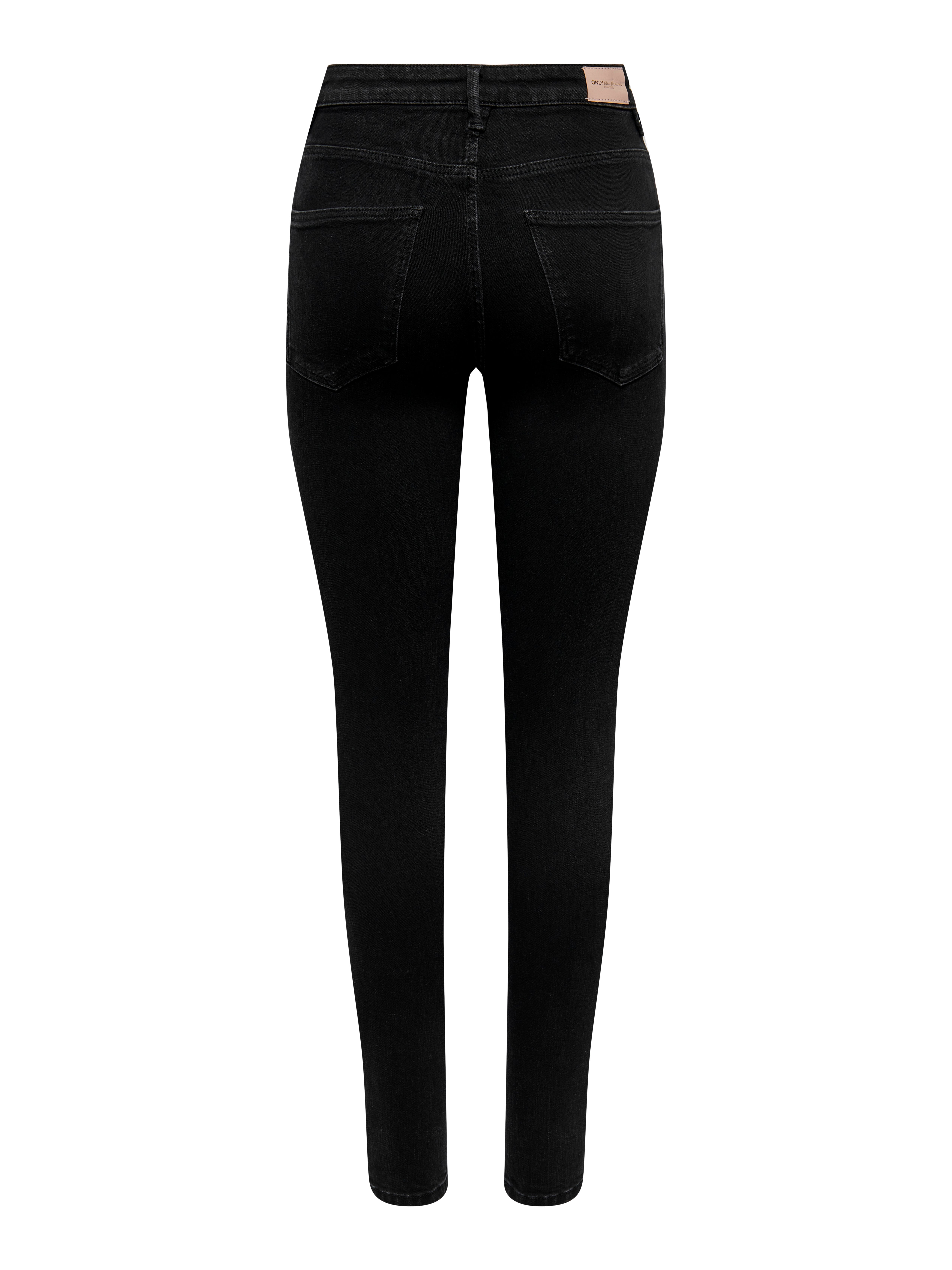 ONLICONIC Hohe Taille Skinny Fit Jeans Black Denim
