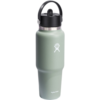 Hydro Flask 32 oz Wide Flex Straw Travel Thermosflasche Agave