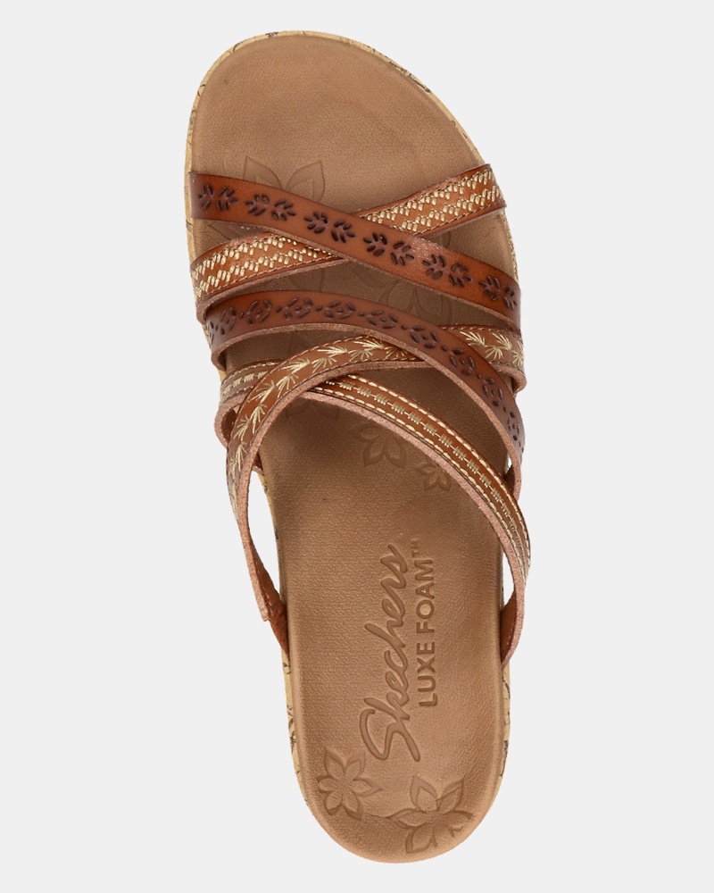 Skechers Luxe Foam Sleehak  - cognac