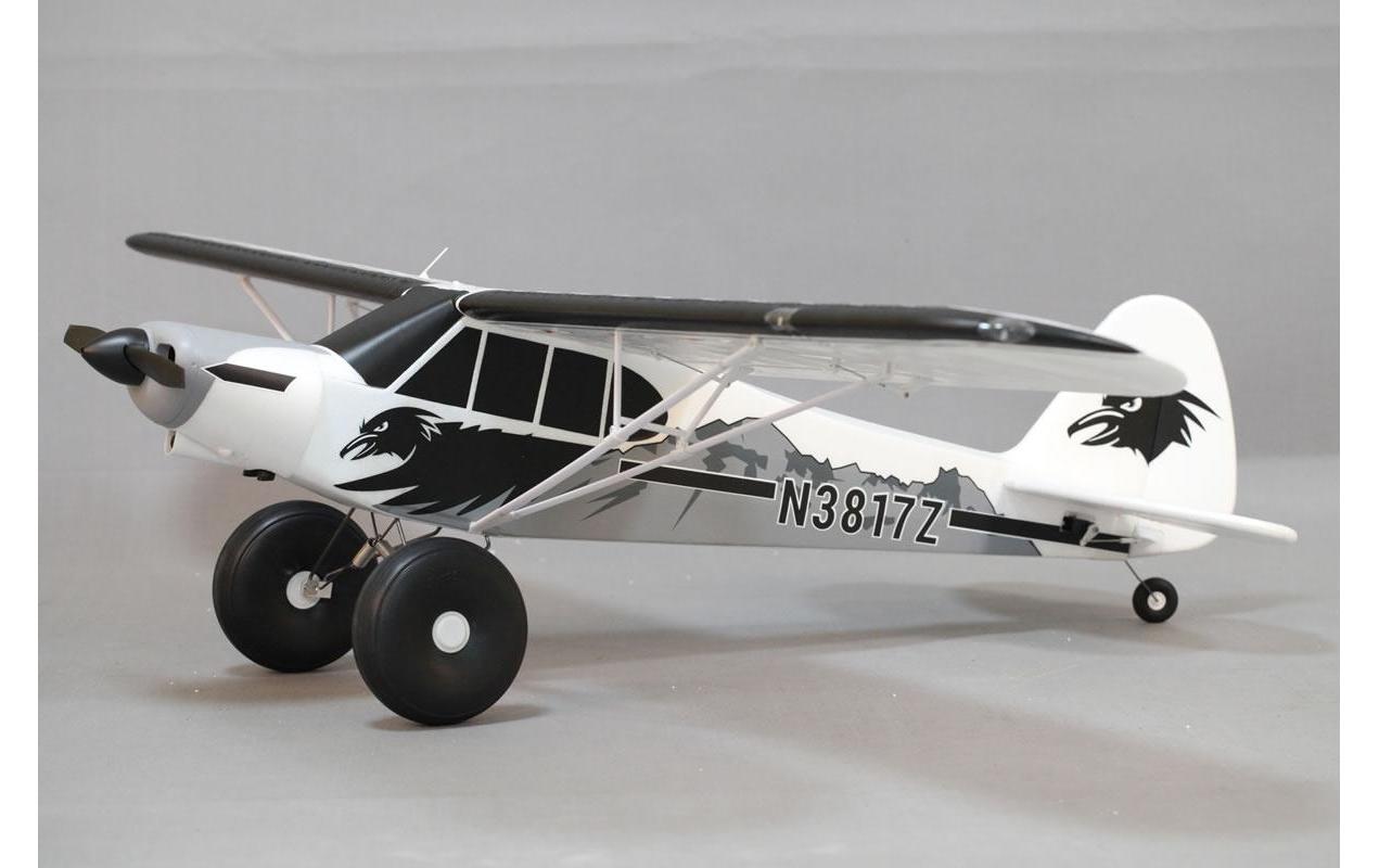Motorflugzeug Piper PA-18 Super Cub 1700 mm Gyro PNP<br>Piper Buschflieger mit Offroad Fahrwerk und Schwimmer