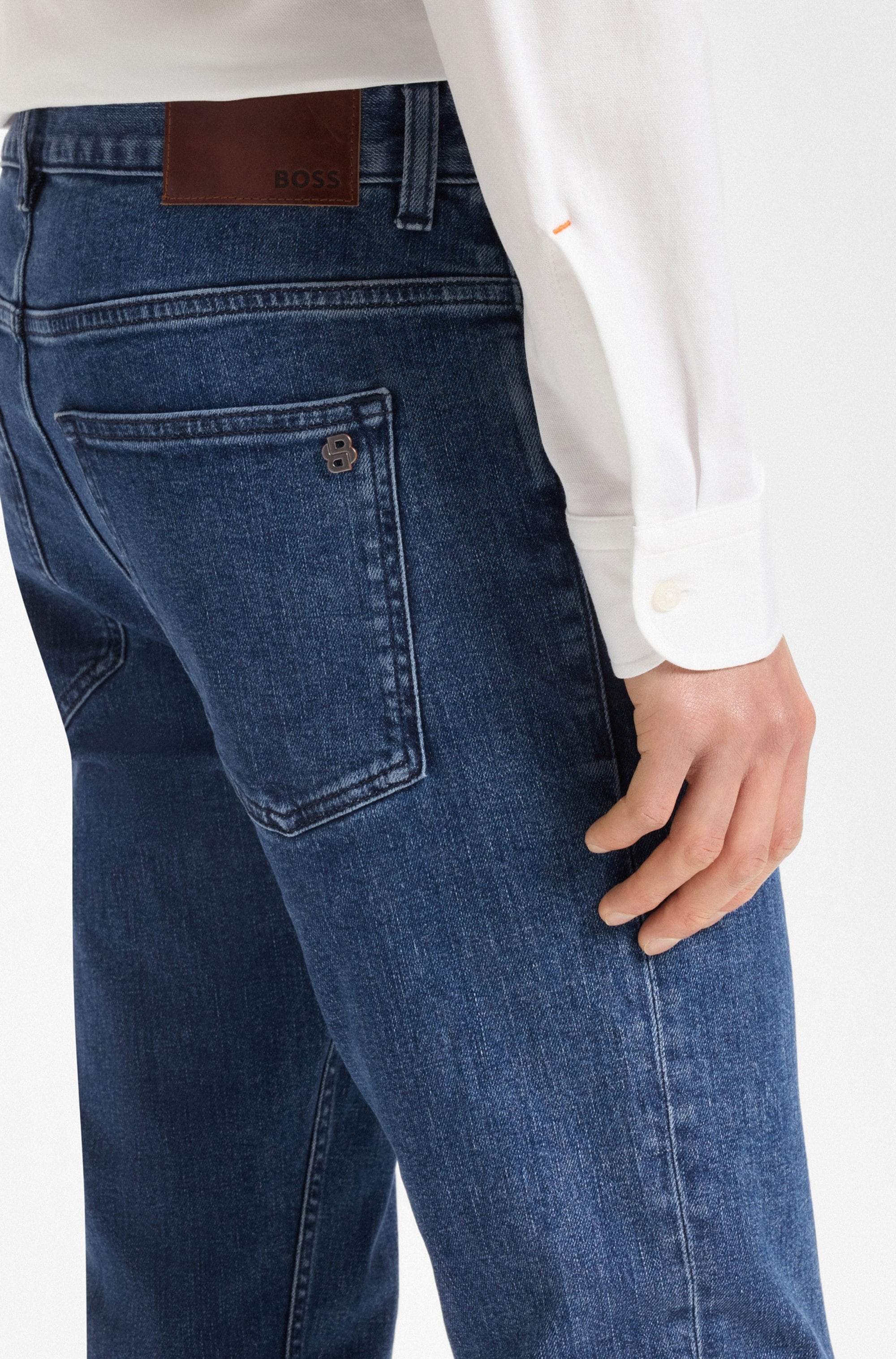 BOSS ORANGE Slim-fit-Jeans »Delaware« in dezenter Waschung