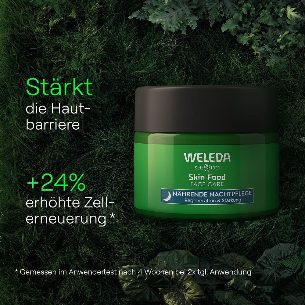 Weleda Skin Food Nährende Nachtpflege - stärkt die Hautbarriere & regeneriert trockene Gesichtshaut