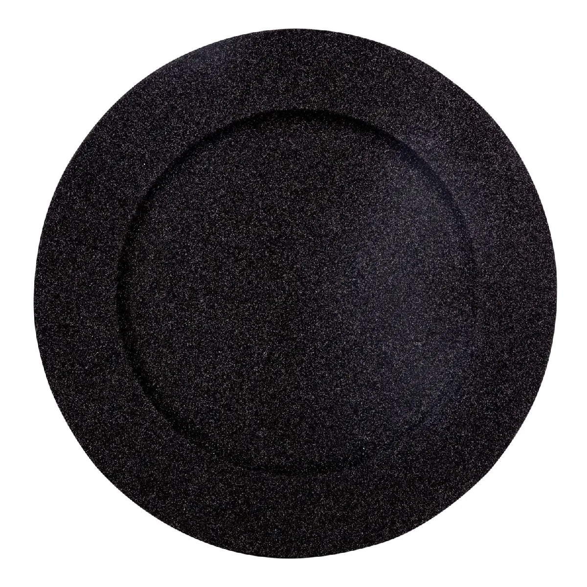 Toilinux Atmosphera Lot de 12 Assiettes de présentation Vaasa - Noir