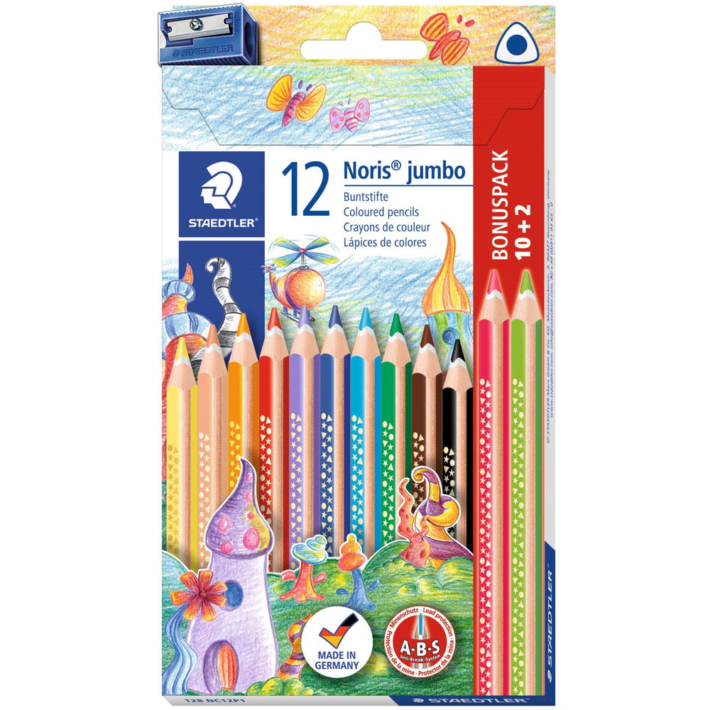 Køb Staedtler Farveblyanter Noris Jumbo Triangular