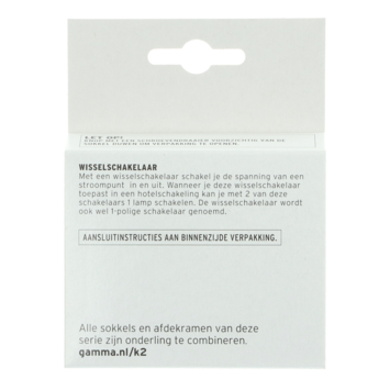 GAMMA K2 Wisselschakelaar Wit