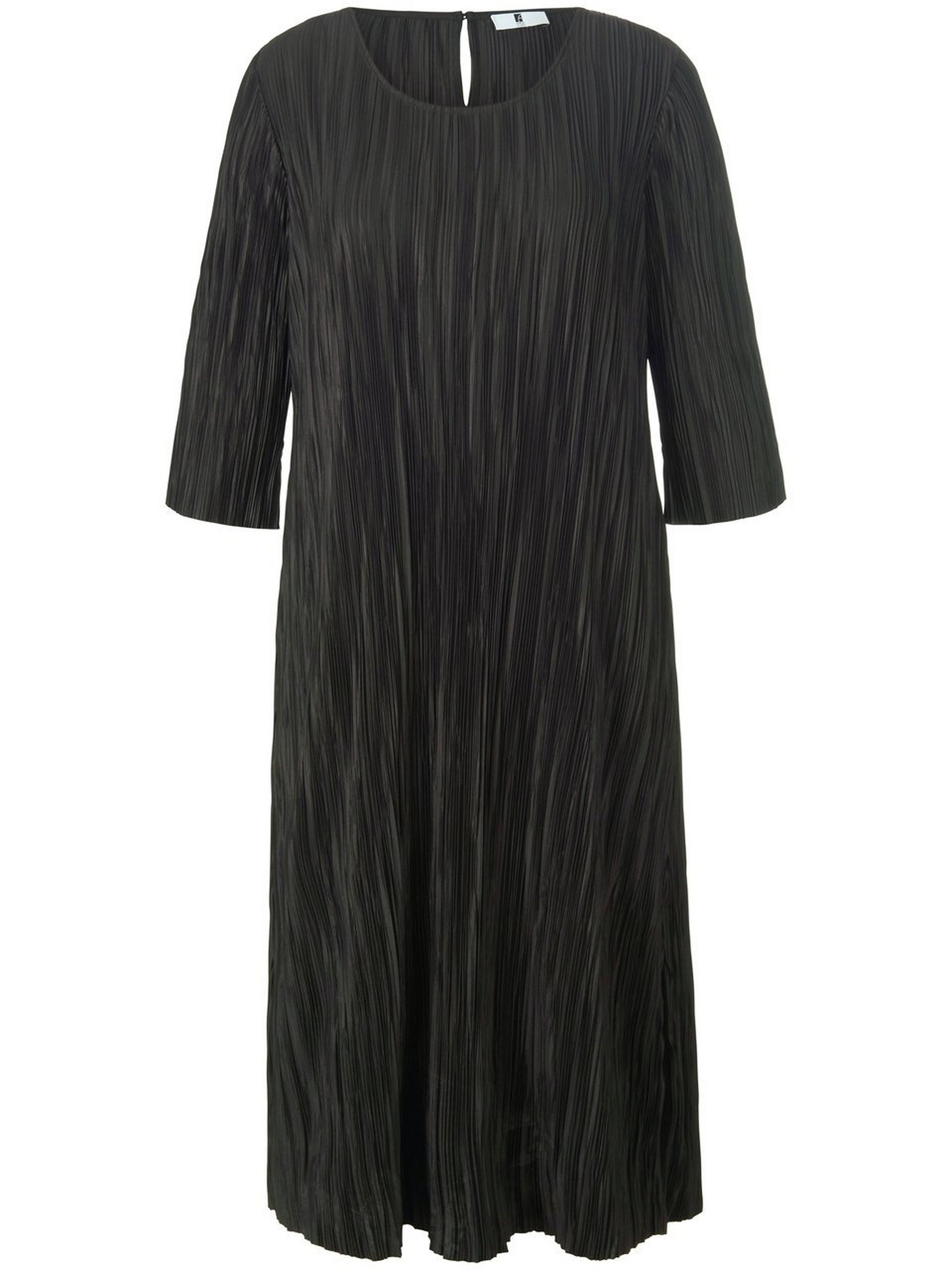 Plissee-Kleid mit 3/4-Arm