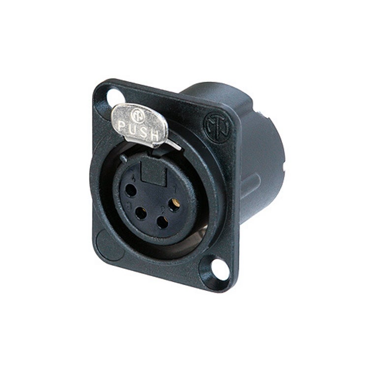 Neutrik NC4FD-LX B XLR chassisdeel 4p female